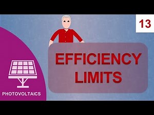 Efficiency Limits: Course Photovoltaics #13