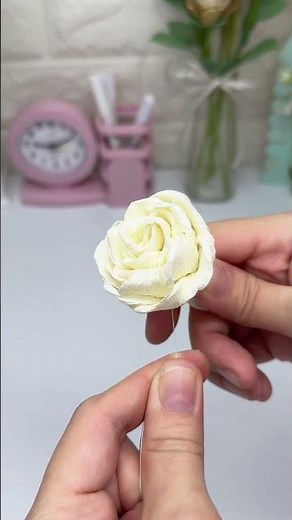 How to Make Aesthetic Rose 🌹 | DIY Paper Flower #diy #handmade #flowers #crafts