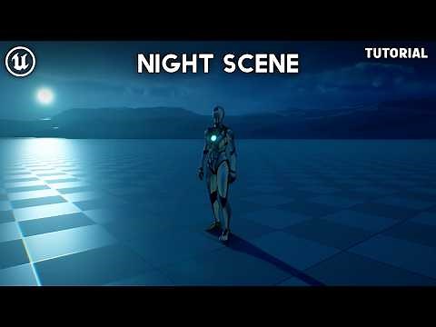 How to make a simple night scene in Unreal Engine 5