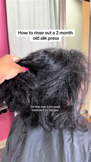 SOUND ON 👀 I see so many videos of people doing at home reverts from a silk press, but a lot of steps are missed before actually going in with the moisturizing shampoo. Seeing your curls come back does not mean you’ve fully clarified the heat out of your hair. After clarifying, the hair may feel dry and start tangling, but remember as soon as you add that moisturizing shampoo, it will immediately replenish what you just removed. This is why it’s also important to detangle as you’re shampooing f