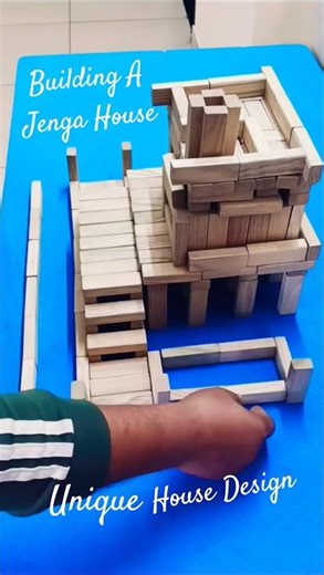 How to Make a Jenga House 🏠 #shorts #jenga #house #tutorial