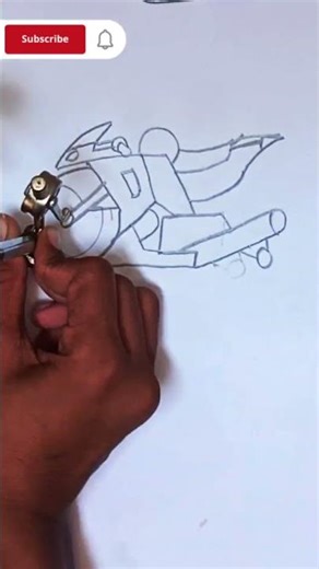 Super Motorbike Drawing | Short | Unique & Stylish Bike Art