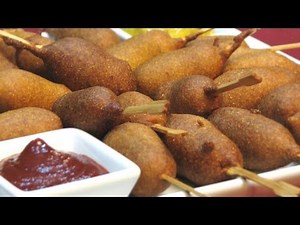 Beer Battered Mini Corn Dogs - Lynn's Recipes