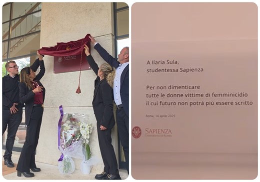 Femminicidio Ilaria Sula, l’Università La Sapienza le dedica un nuovo spazio studio per gli studenti