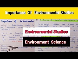Importance of environmental studies | What is environmental studies and importance