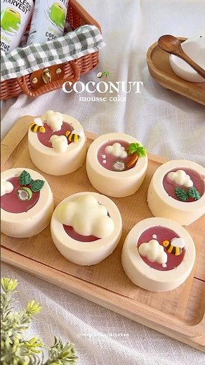 Coconut Jello Mousse Cake 🥥🌴