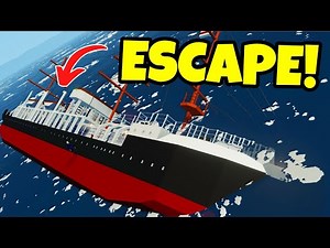 Ship CAPSIZED & SINKS During PURE CHOAS! (Stormworks)