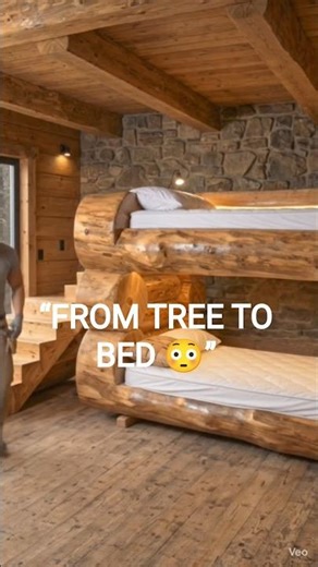 “From Tree Trunk to Luxury Bunk Bed 🤯 Full Transformation”