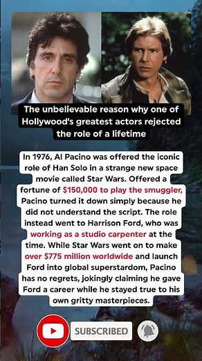 The Mind-Blowing Reason Al Pacino Rejected Star Wars Finally Revealed
