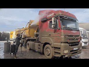 Dirty Mercedes Truck Gets a Deep, Satisfying Clean | Extreme Mud Wash & Full Transformation