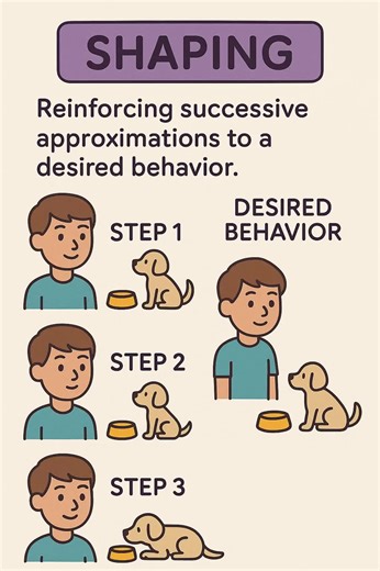 🗣️Shaping in ABA means teaching a new behavior by rewarding small steps that get closer and closer to the goal behavior. #rbt #bcaba #bcba