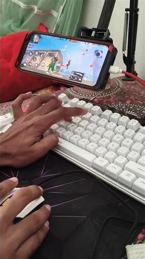 free Fire handcam keyboard mouse gameplay in mobile #freefireindia #gaming #viral