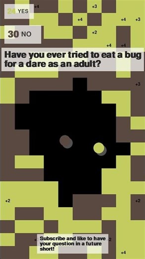 Have you ever tried to eat a bug for a dare as an adult?