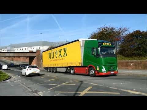 trucks around the BMW works cowley