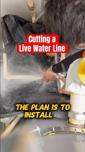 Cutting a live water line. How to connect cpvc with water running. Sharkbite #ballvalve