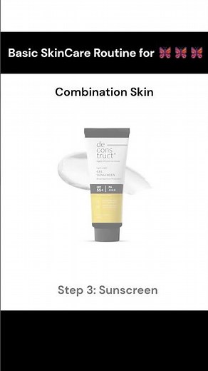 ⚖️ Combination Skin Solved | Easy Balanced Routine #shorts