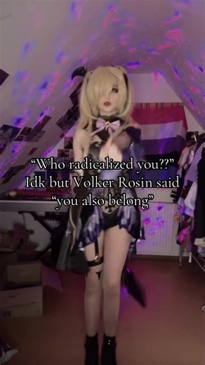 Kika Tanzalarm Cosplay Performance of Fischl from Genshin Impact