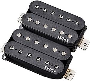EMG Super 77 Retro Active Electric Guitar Humbucker Pickup Set, Black