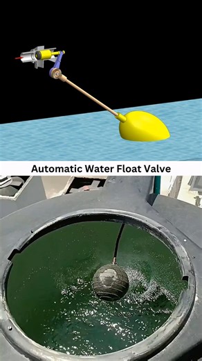 Water float valve 🚀 #3ddesign #pumping #waterflow #engineering #machine #mechanical #diy