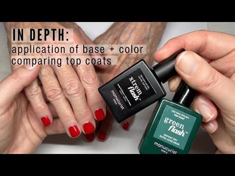 Full Manicure with Manucurist Green Flash, testing the new Xtrem Flash Top Coat [AS REQUESTED]