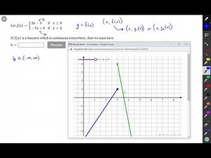 Determine a value that will make a piecewise-defined function continuous