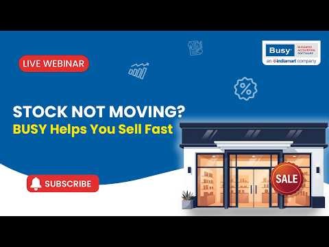 🚀 Clear Old Inventory Faster with Smart Schemes & Discounts | BUSY Webinar
