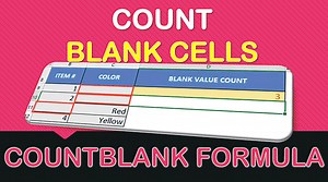 CountBlank Formula in Excel | MyExcelOnline