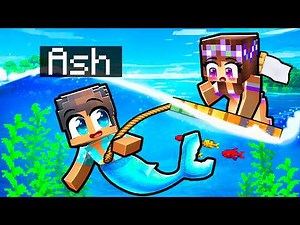 I Pretended to be a BABY MERMAID in Minecraft!