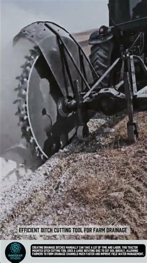 Efficient Ditch Cutting Tool for Farm Drainage #tools
