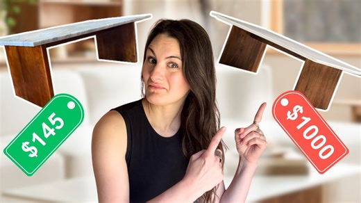 How I DIY'd a luxe marble table