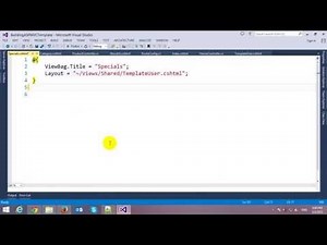 Building ASP.NET MVC Template from HTML Template