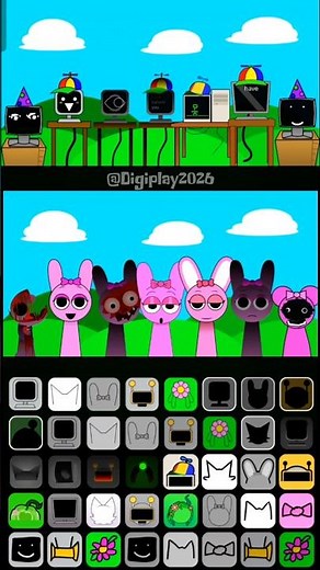 MR FUN COMPUTER🖥️ vs PINKI💖: Sprunki Duomix Battle🥁#sprunki #gaming #shorts #incredibox