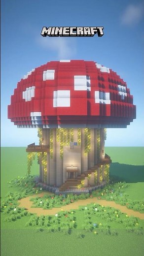 真っ赤なキノコハウス #minecraft #マイクラ #マインクラフト #minecraftbuilding #minecraftbuilds #arcdetriomphe