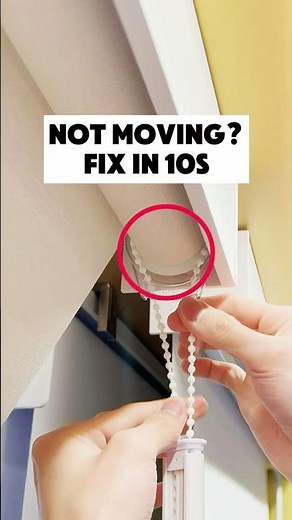 How to fix a roller shade not moving (chain came off)