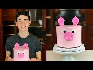 How to Make a PIG CAKE | Baking with Ryan