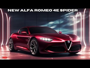 2025 Alfa Romeo '4E Spider' New Model Official Reveal : FRIST LOOK !