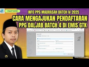 How to Apply for In-Service PPG Madrasah Teacher Registration Batch IV 2025 at EMIS GTK