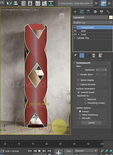 Create a striking bookscase in 3ds Max #3dsmax #tutorial #3d