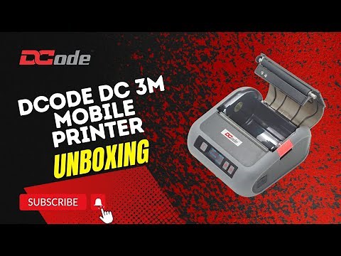 (ENGLISH) DCode DC 3M Mobile thermal printer unboxing
