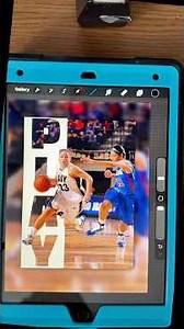 Create Depth in Procreate – Cutout Effect with Blurred Background & Text