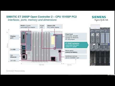 The ET 200SP2 Open Controller - Siemens