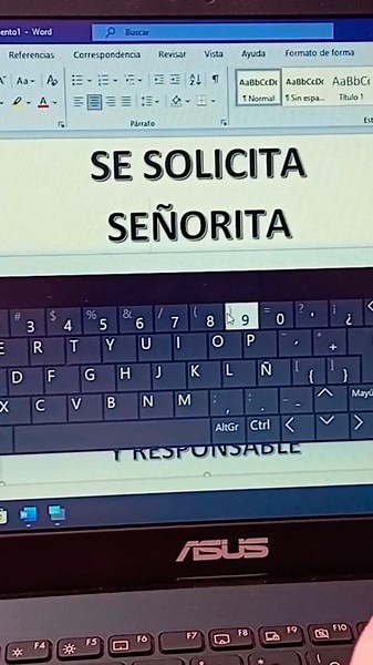 TUTORIAL COMO PONER LA LETRA Ñ EN UNA LAPTOP de FORMA FACIL Y RAPIDA 😁😃👍 suscribete para mucho mas👇🤓