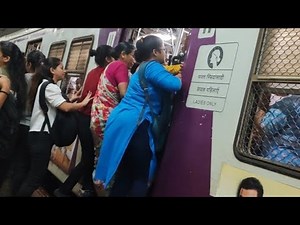 🚆 Mumbai Local Train at Rush Hour | Real Crowd Experience || Inside the Mumbai Local Train Crowd