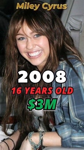 Miley Cyrus Net Worth Over the Years.🤑💸💰#mileycyrus