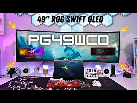 49" ASUS ROG Swift OLED PG49WCD Gaming Monitor Review : QD-OLED UltraWide