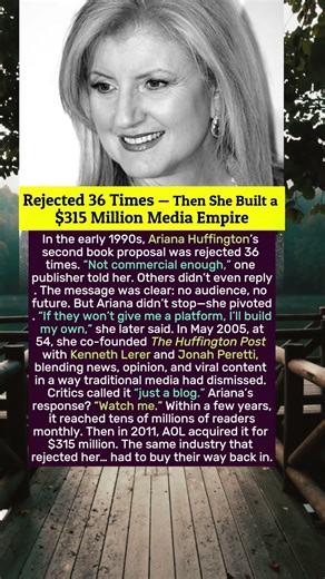 Rejected 36 Times — Then She Built a $315 Million Media Empire