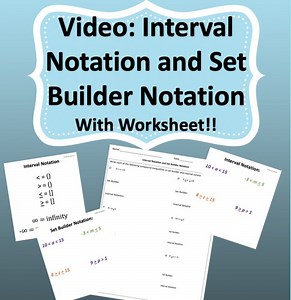 Video Lesson: Interval Notation and Set Builder Notation