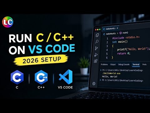 How To Setup C/C++ In VS Code | Installation & Example Code