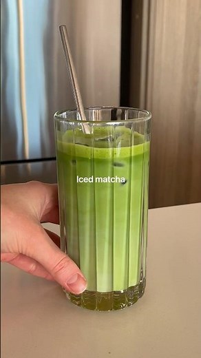 How I make my Iced Matcha Latte 🍵