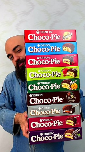 ВСЕ ВКУСЫ ORION CHOCO PIE #всевкусы #chocopie #чокопай #1минутанепредел